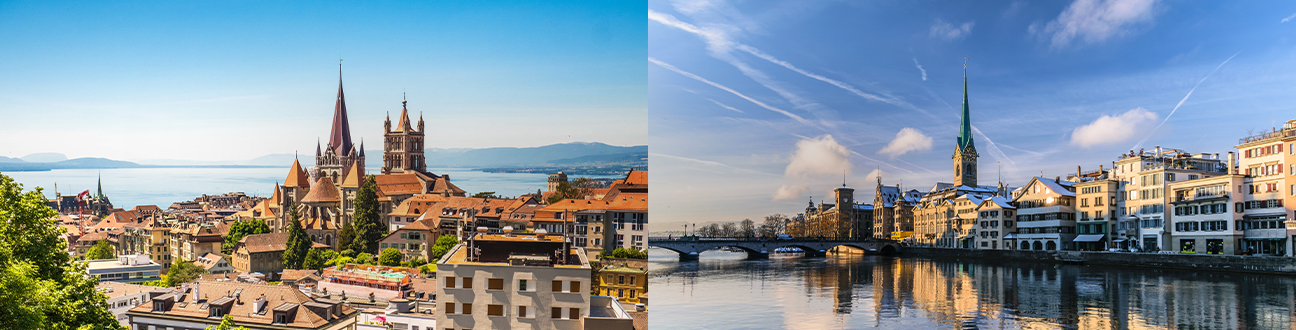 Lausanne et Zurich